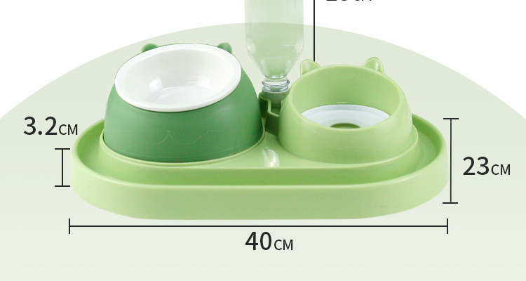 3 In 1 Ceramic Pet Bowl Feeder Multifunction For Small Animals