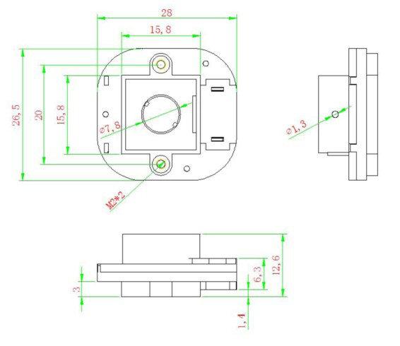 M12 IR CUT FOR CCTV M12 LENS