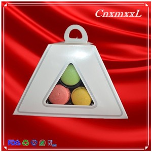 9 Tier Plastic Square Macaron Tower Stand Display For French Takeaway Food Packaging