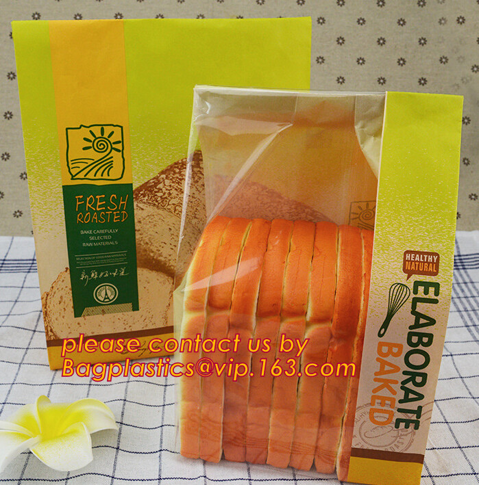 wax coated bag pe coated bag central strip window bag side window bags perforated bag crip hot bag grill/chicken bag