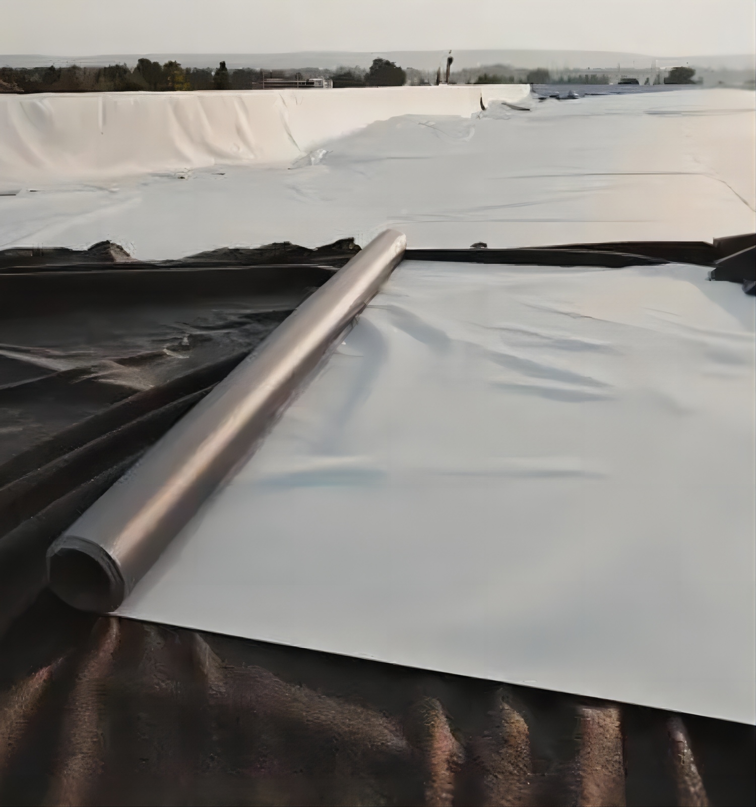 1mm 2mm Geomembrane for Fish Ponds and Landfill Sites Length 50-200m Modern Design