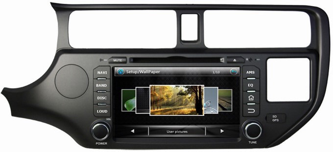 Ouchuangbo Car Stereo Radio DVD Player for Kia K3 Rio 2011-2012 GPS Navigation USB Media Player OCB-8047A