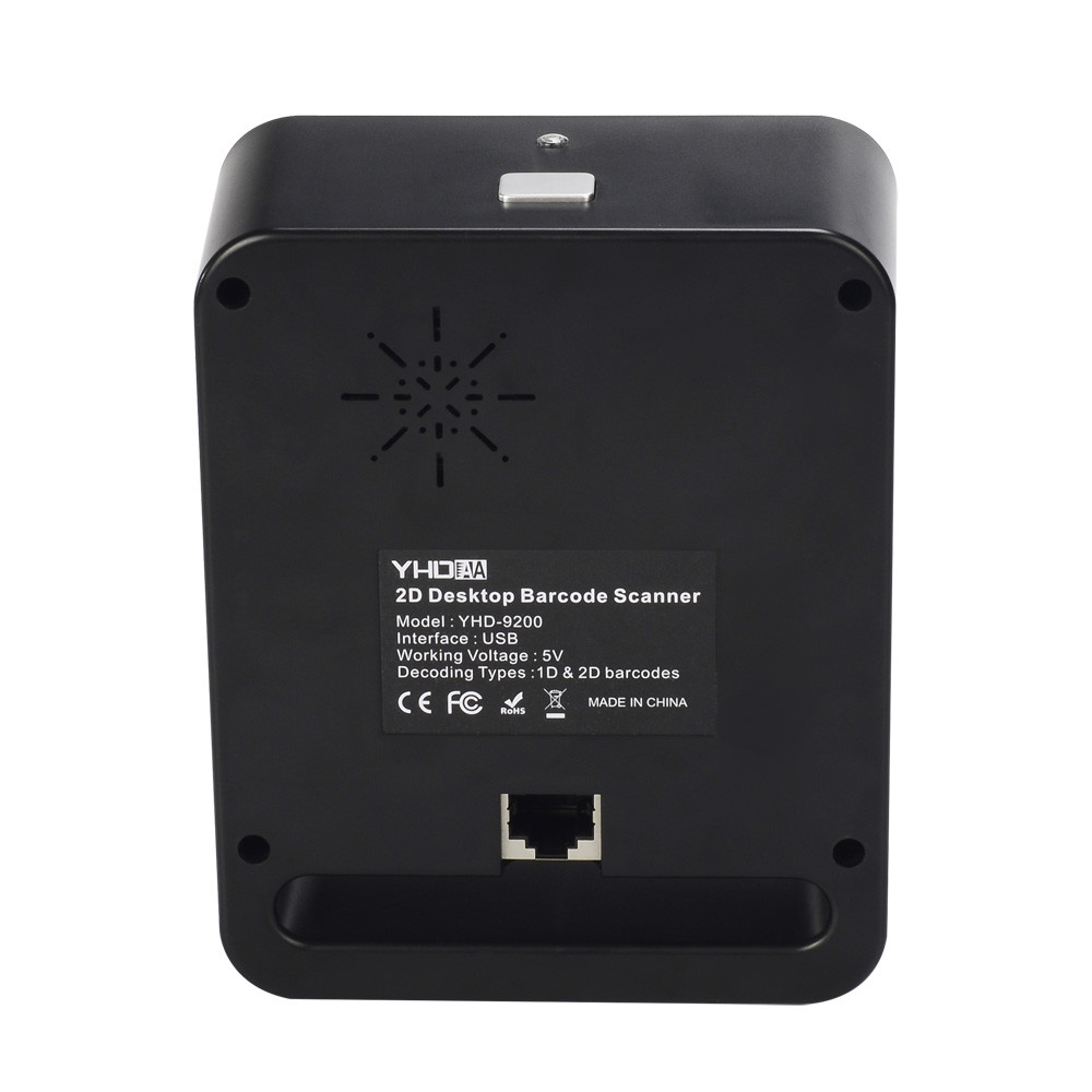 2D Desktop Omnidirectional Laser Scanner COMS USB Bar Code Reader YHD-9200D