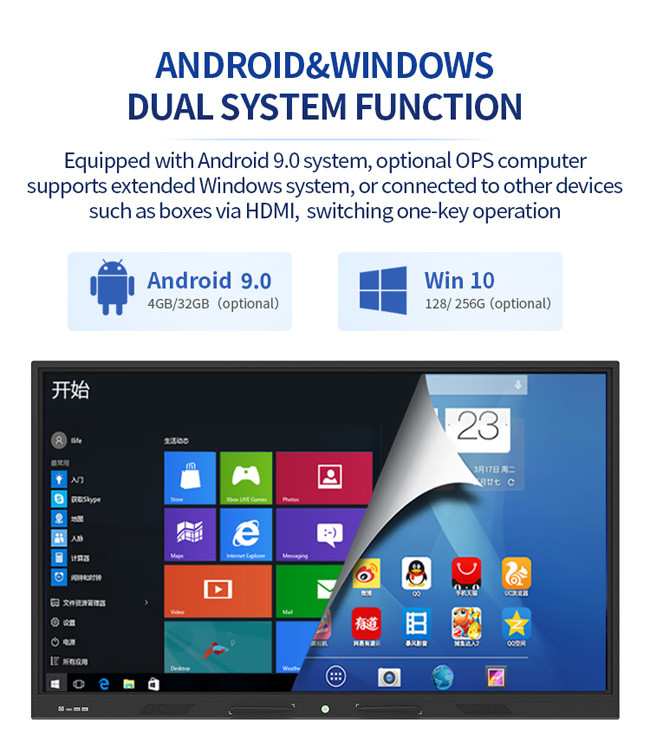 55 Inch Education Interactive Whiteboard Touch Screen Smart TV