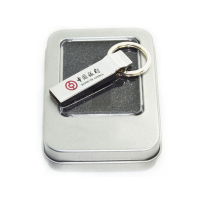 USB Packaging Printed Tin Boxes With Clear Lid Multifunctional Ultralight