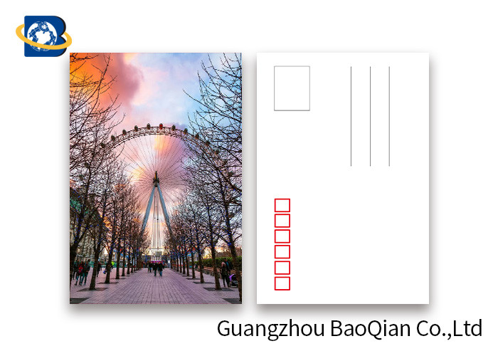 The London Eye Pattern Lenticular Postcards , 3D Lenticular Card Tear - Proof