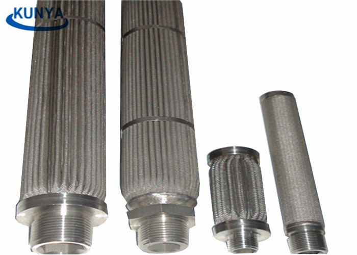 Pleated Fiber Felt 60 Micron Polymer Ss Cartridge Filter Steel Candle