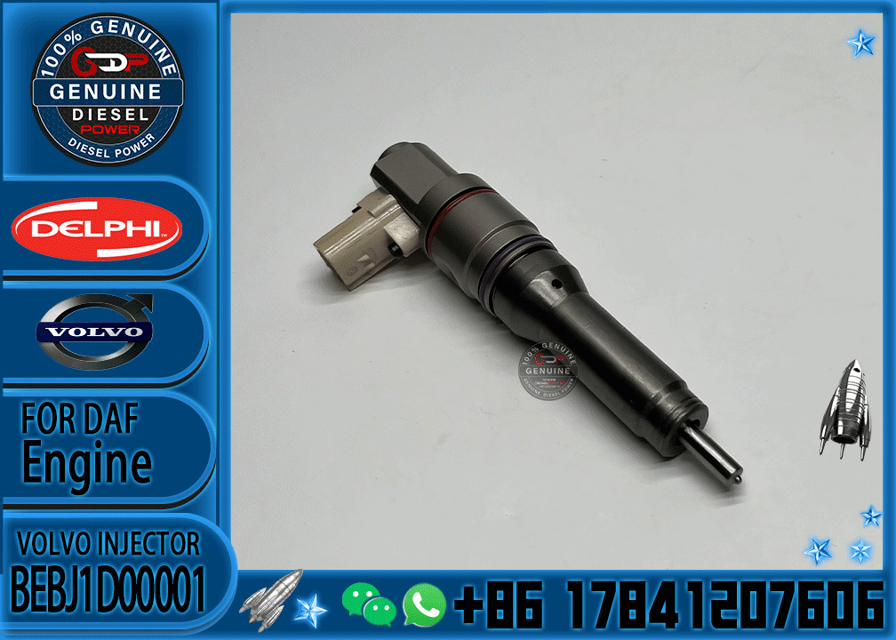 Fuel Injector 1925657 BEBJ1D00001 2005596 BEBR3A01000 1897675 BEBR3A01100 1934321 BEBU2C00300 for DAF MX13 EURO 6MY15