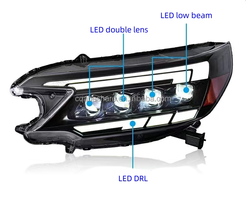 OEM Standard Size Full LED Headlight for Honda CR-V 2012-2014 Year Dual Projector