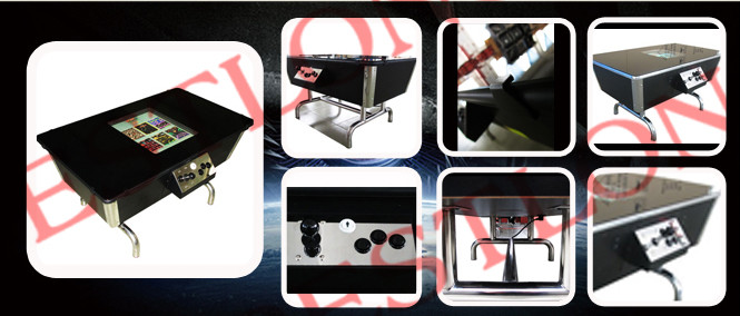 Amusement Coffee Table Arcade Machine Stainless Steel Legs For Pubs / Clubs