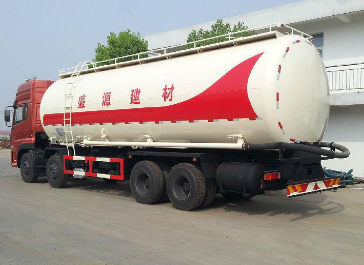 Warning System Bulk Cement Truck 12 Tires With Reflecting Mark Safety