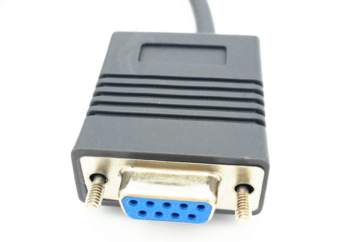 5M Coiled Symbol Barcode Scanner Cable RS232 DB9 PIN Female Connector One End