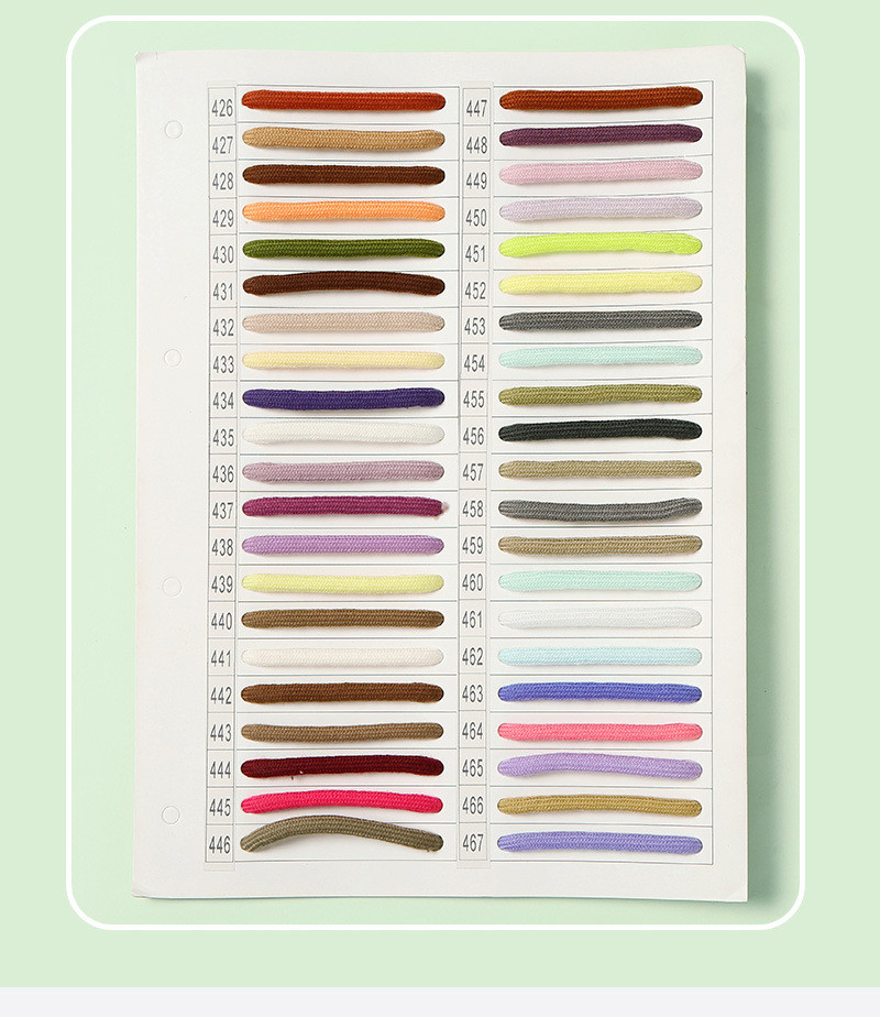 Blue Brown 6mm Braided Cotton Rope For Garment Drawstring