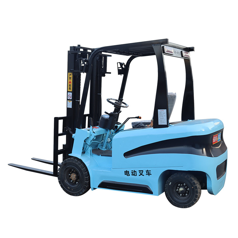 Powerful and 1 ton Electric Forklift Truck with 180mm/s Lifting Speed and Heavy Duty Hydraulic Steering