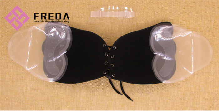 detachable adhesive wing strapless bra