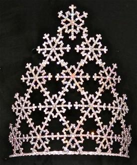 Snowflak rhinestone pageant crowns tiaras wholesale crowns and tiaras china