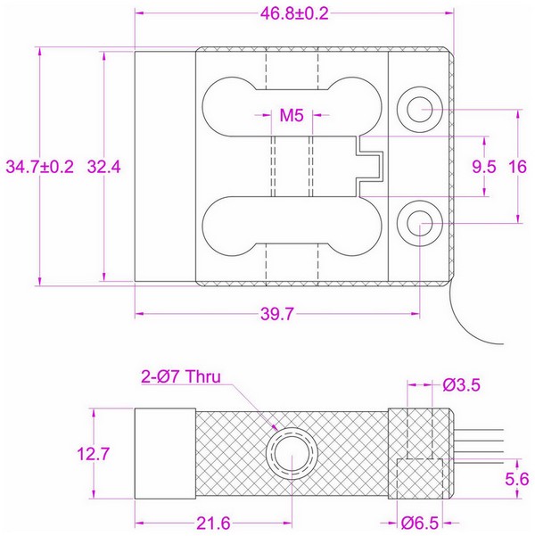 medical bag weighing load cell