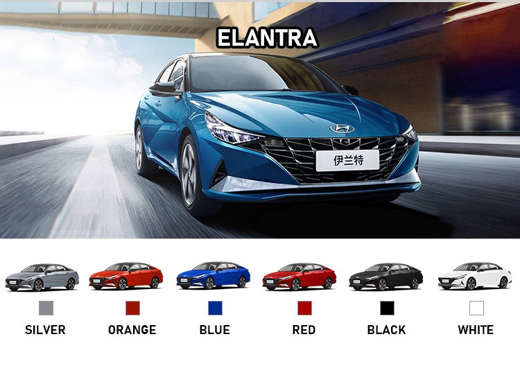 Fuel Powered Beijing Hyundai Elantra Car 0km Used 4 Door 5 Seater Three Car FWD Normal Cruise Control Beijing