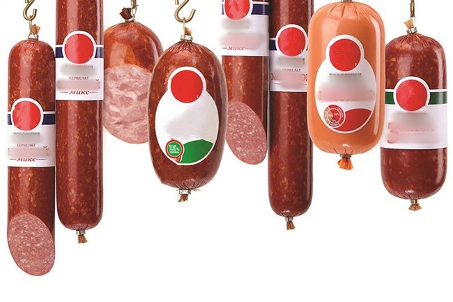 Customized Logo Printing High Barrier PVDC Plastic Sausage Casing Film