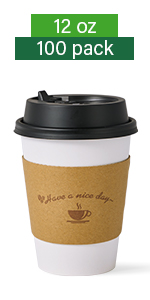 12oz white coffee cups