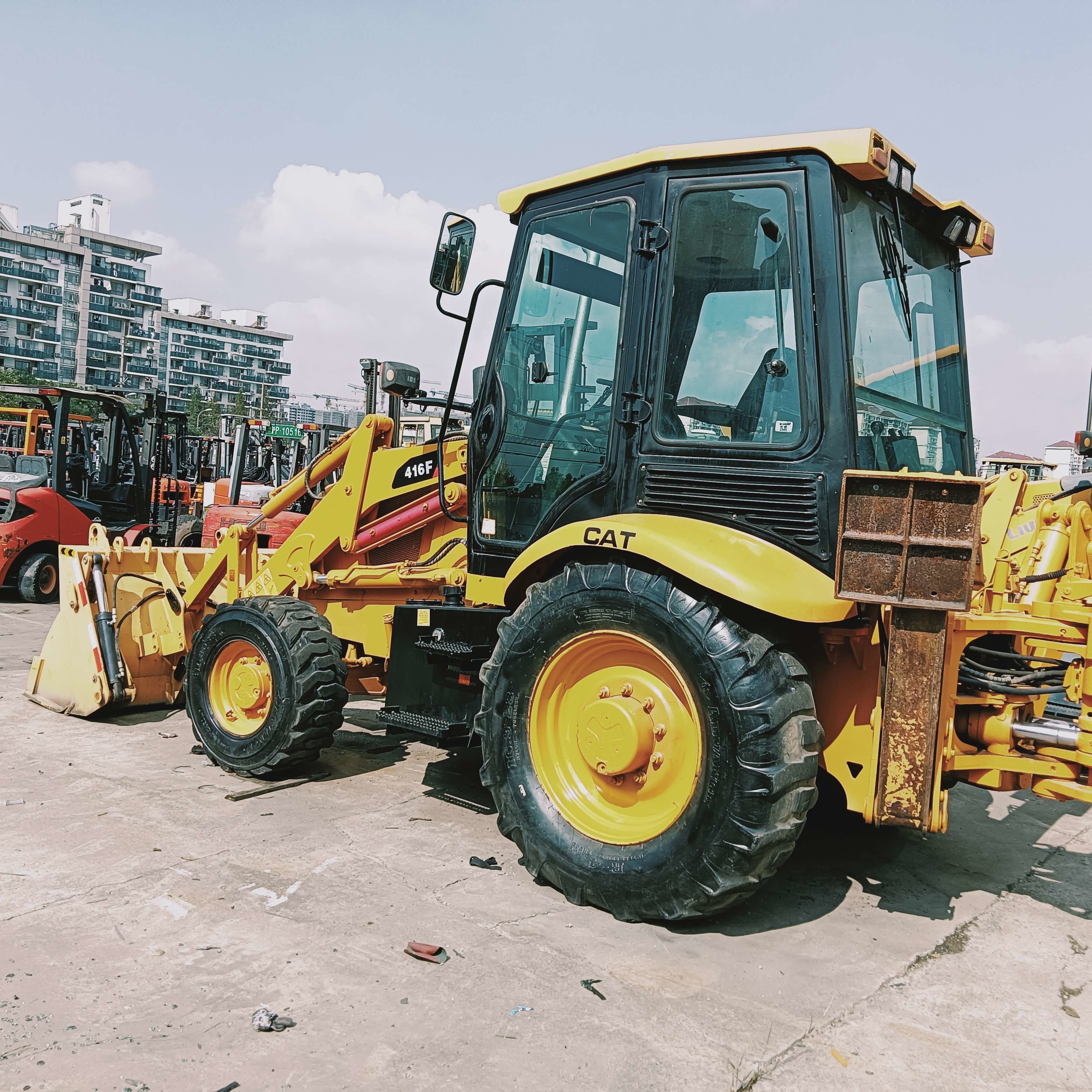 Robust Used Backhoe Loader Caterpillar 416F Machinery
