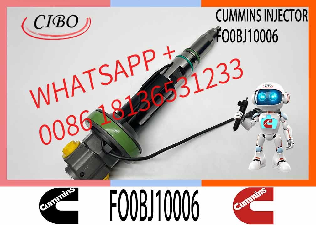Auto Parts Common Rail Diesel Fuel Injector F00BJ10006 For Cummins QSK19 QSK38 QSK60