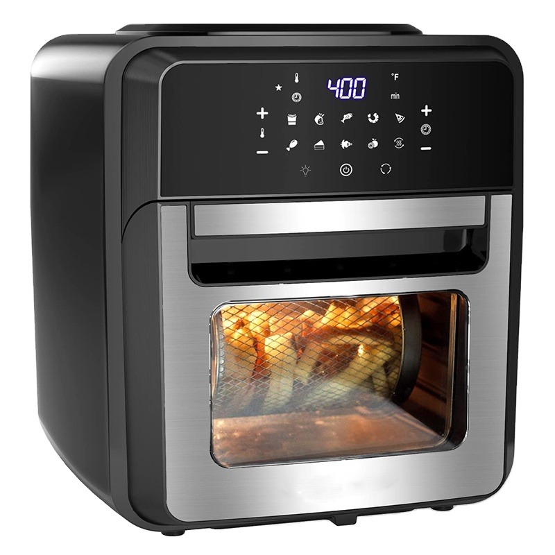 Digital Air Fryer Oven 12L With 12 One Touch Programs Rotisserie Toaster Dehydrator Smart Kitchen Appliances Freidora Sin Aceite