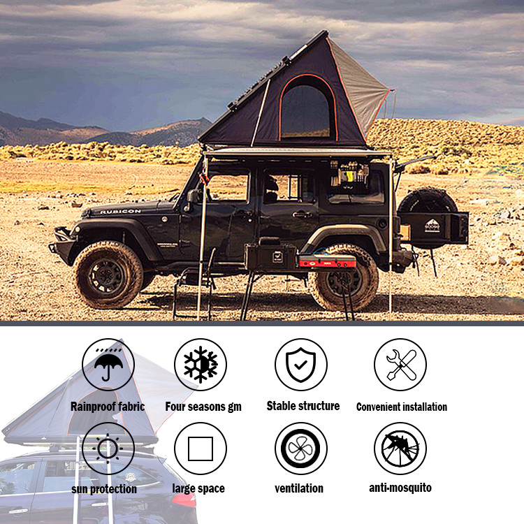 OEM Manufacturer Wholesale Aluminum Hard Shell Car Roof Tent With Ladder Quick Automatic Opening