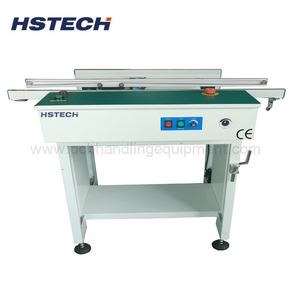 LED Button Manual Hand Crank Width Adjustment ESD Belt PCB Transporting Conveyor