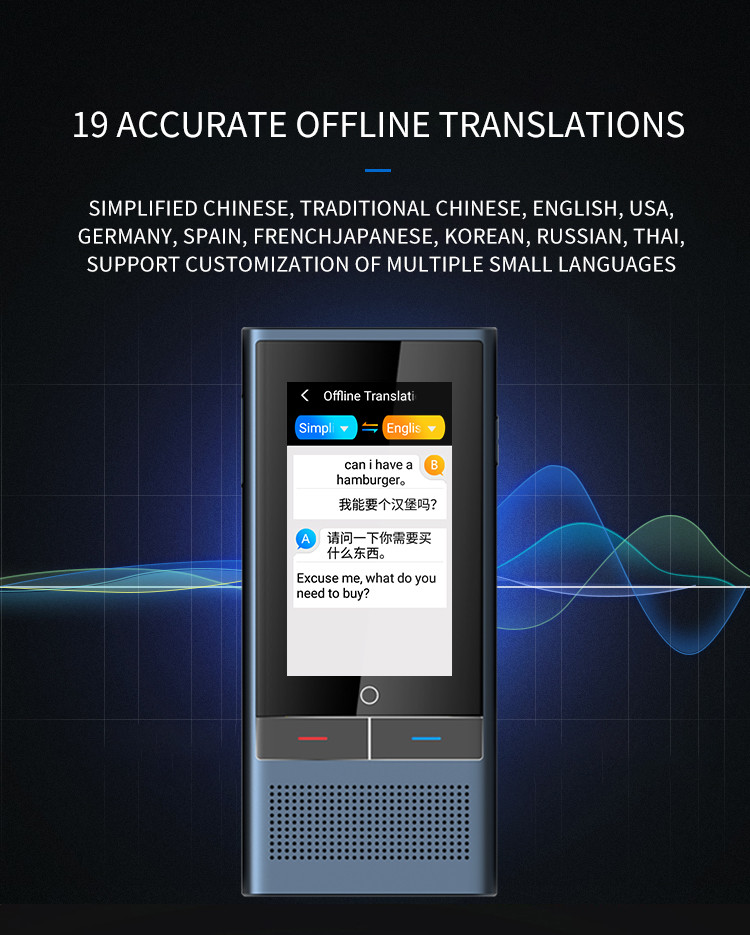 Automatic Verbal Spanish Instant Voice Translator Device For 138 Languages