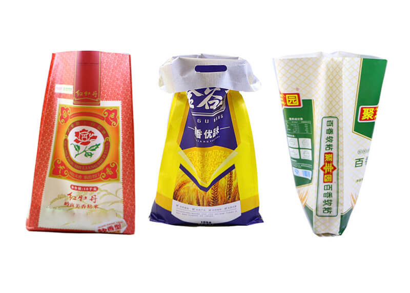 5Kg - 25Kg Rice Packaging Bags , Polypropylene Rice Bags With Printing