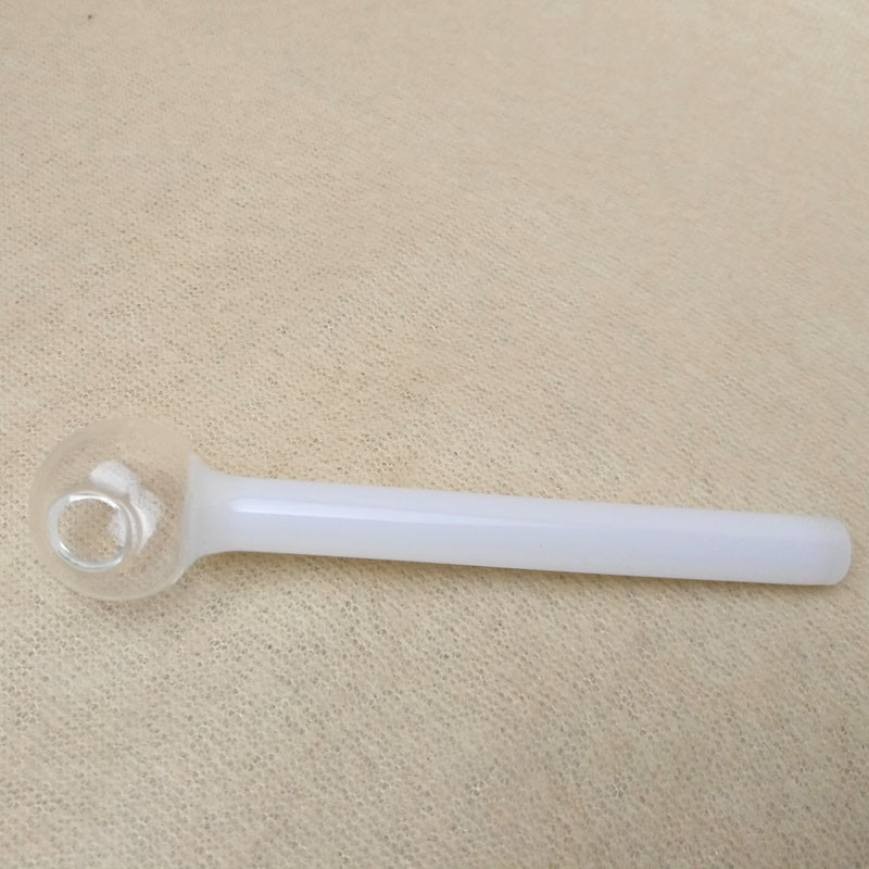Premium Round Shape Glass Oil Burner Pipe Smoking Accessories Eco Friendly