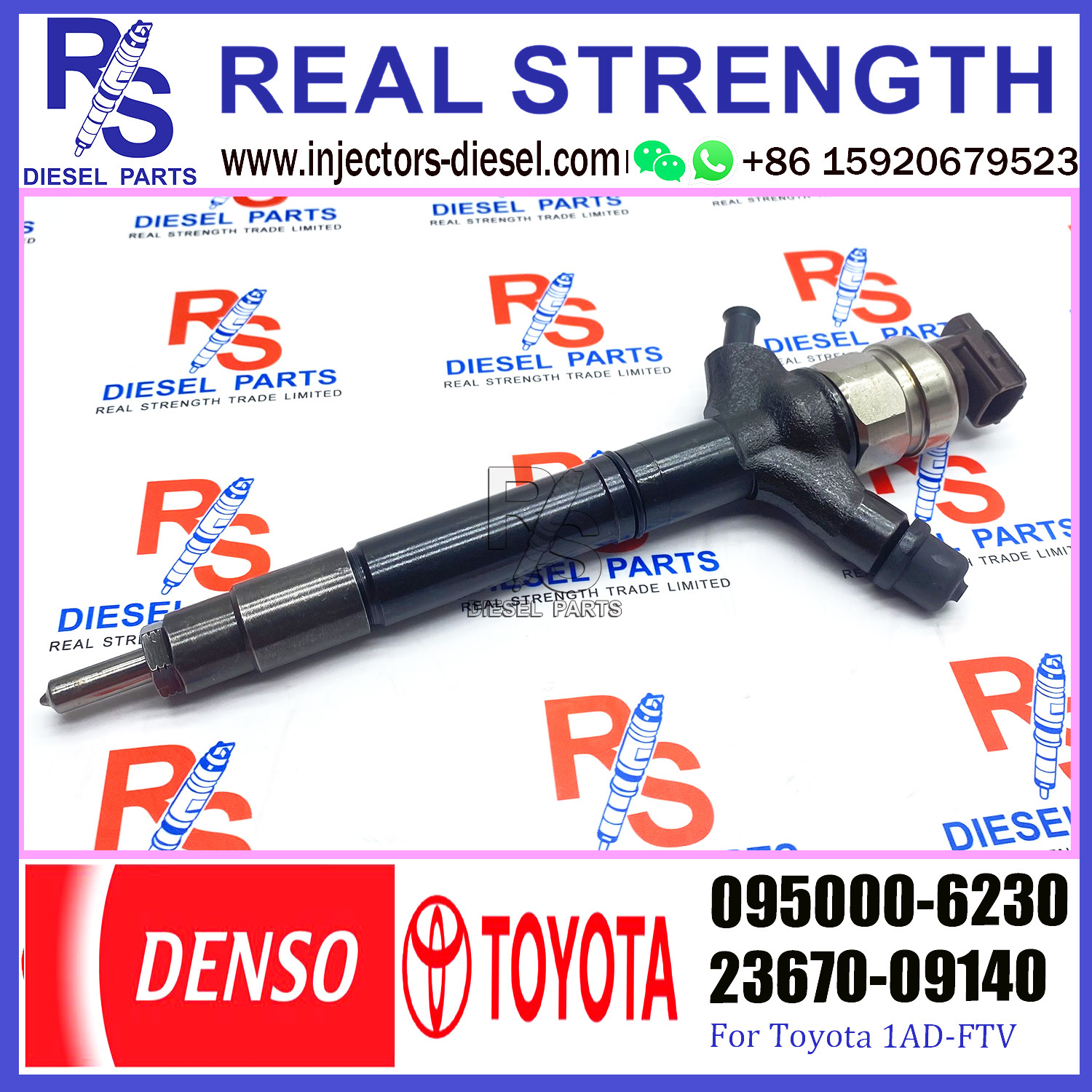 23670-09140 Toyota Rav4 Fuel Injector Replacement Common Rail 095000-6230