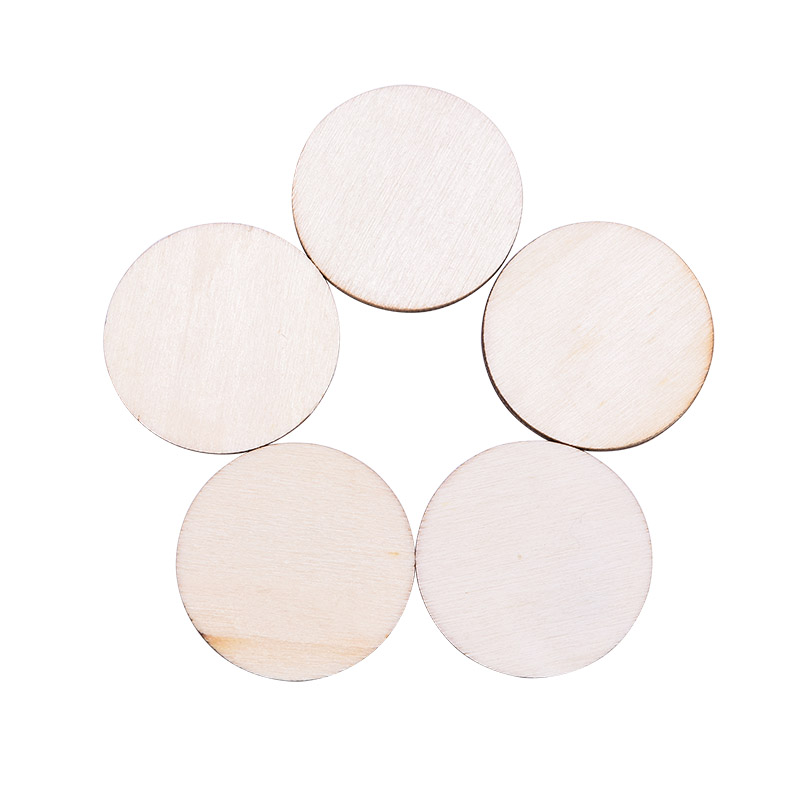 Blank Painting 10cm Unfinished Wood Crafts Pine Wood Discs