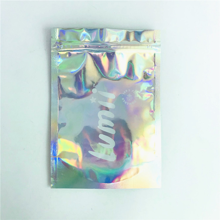 CMYK Color Gravure Printing Cosmetic Holographic Bags