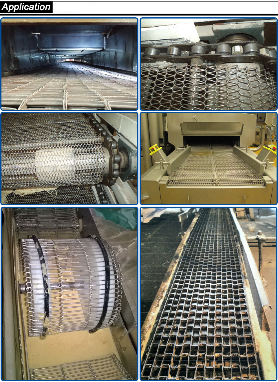 304L Stainless Mesh Conveyor Wire Belt 380V 400MM Width