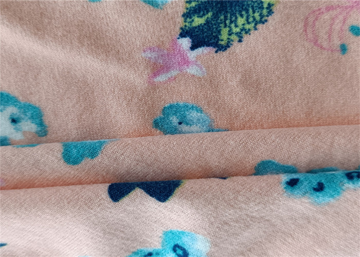 Dty Printed Weft Knitted Fabric For Kidswear 95% Cotton 5% Spandex