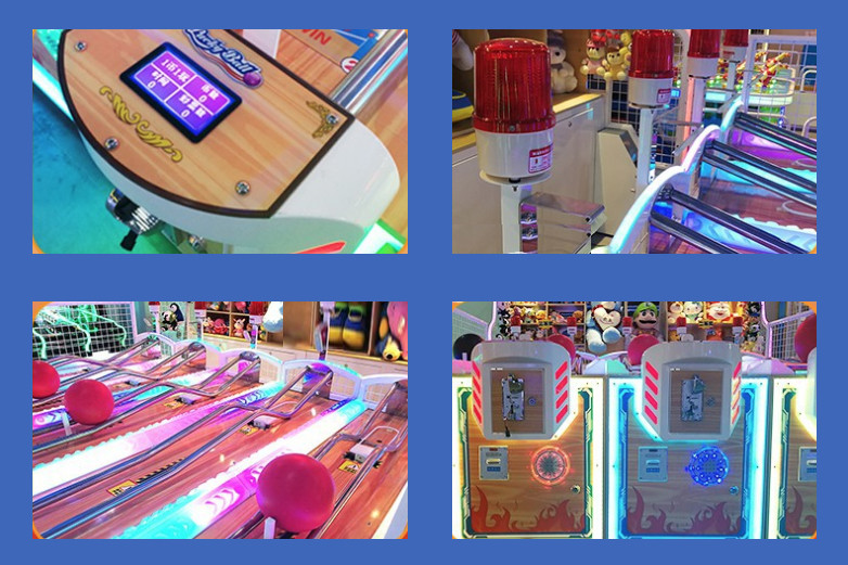 110V Lucky Ball Ticket Redemption Machine skee ball Rotational Moulding Plastic