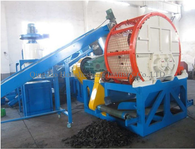 900mm Full Automatic Waste Tyre Recycling Plant High Capacity Rubber Recycling Machine