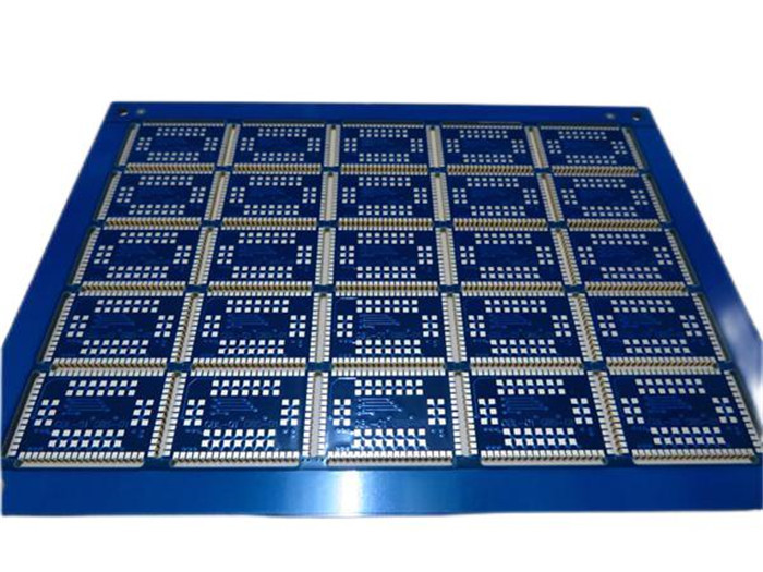 Edge Castellated PCB Half Holes Circuit Boards Built On 1.6mm FR-4 With Blue Solder Mask