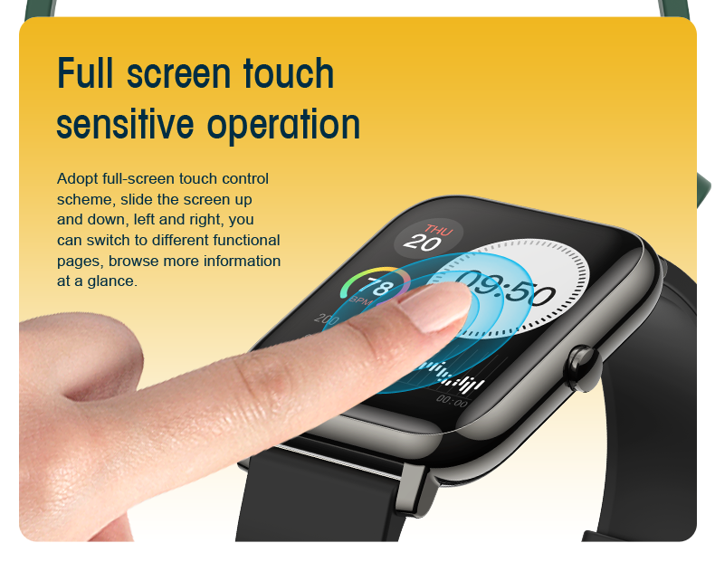 P22 GPS Calorie Count Sport Heart Rate Waterproof Smartwatch For Android IOS Phone