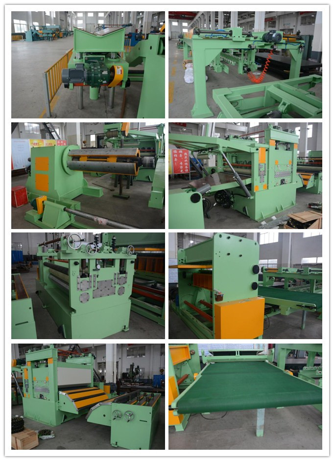 PLC Control Leveling Steel Coil Cut To Length Machine Line With Hydraulic Decoiler