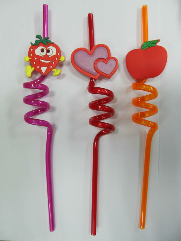 Disposables plastic drinking Straws Creative Arts Assorted Colors