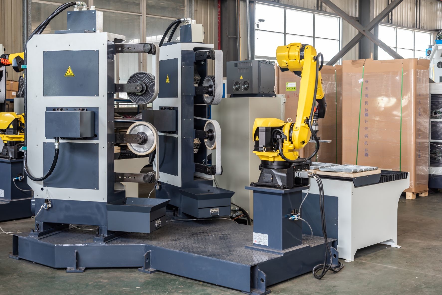 cnc grinding machine Basin Faucet Polishing Machine With FUNAC Robotic Arm