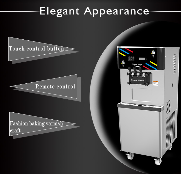 the soft ice cream machine price DW138TC with touch screen machine for sale