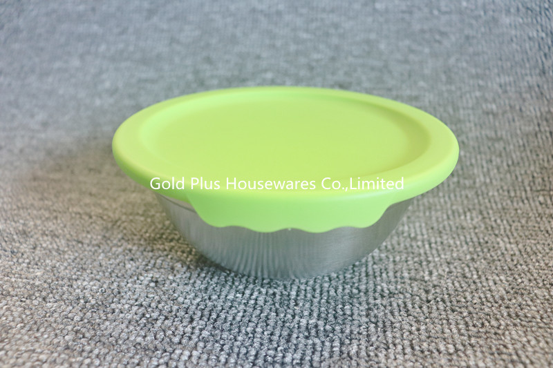 Ecofriendly 8pcs Stainless Steel Salad Mixing Bowl With Sealing Cover