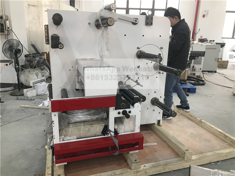 Two Heads Flat Bed Slitting Machine With Manual Rotary Die Cutting For Blank Label
