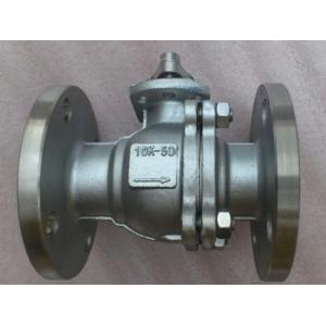 China NPS 3 Anti Static Two Piece Flanged Floating Ball Valves on sale