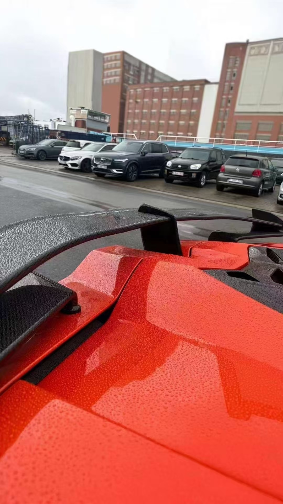 Revuelto Lamborghini Body Kit DMC Style Red Carbon Fiber Spoiler Wing