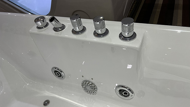 Massage Bathroom Jacuzzi Tub , 2 Seats Whirlpool Acrylic Bathtub